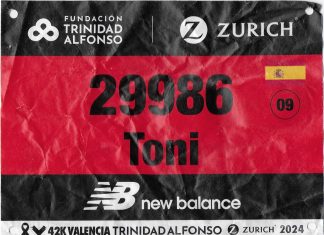 El dorsal de la Marató de València 2024